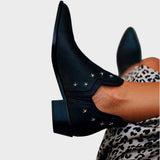 Estrella | Botines de Piel con Forma Puntiaguda