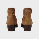 Estrella | Botines de Ante con Forma Puntiaguda
