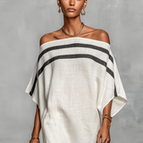 Vestido Maxi de Lino Minimalista