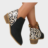 Liora | Botines Ortopédicos con Estampado de Leopardo