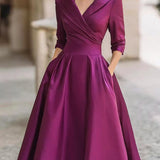 Noelia – Vestido Midi en Satén