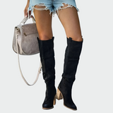 Daniela - Botas Ortopédicas De Cuero Hasta La Rodilla Elegantes