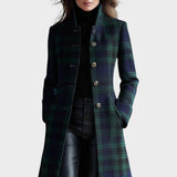 Valli | Abrigo Elegante de Cuadros Atemporal