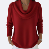GIULIA - Suéter con Cuello Ruffle Acogedor