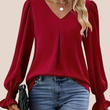 Mira - Blusa Elegante con Escote en V