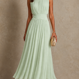 Itziar | Vestido Maxi Sin Mangas Fruncido