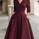 Noelia – Vestido Midi en Satén