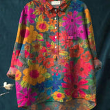 Martina - Camiseta con arte de plantas