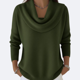 GIULIA - Suéter con Cuello Ruffle Acogedor