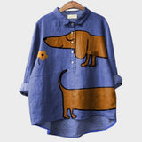 Asta – Blusa Fluida Con Estampado Animal