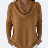 GIULIA - Suéter con Cuello Ruffle Acogedor