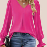 Mira - Blusa Elegante con Escote en V