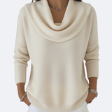 GIULIA - Suéter con Cuello Ruffle Acogedor