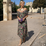 Abril | Vestido Maxi de Hombros Descubiertos