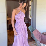 Vestido de Noche con Pliegues