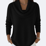 GIULIA - Suéter con Cuello Ruffle Acogedor