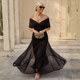 Abril | Vestido Maxi de Hombros Descubiertos