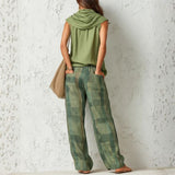 Zuriñe | Conjunto de Top y Pantalón de Cuadros