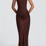 Leonor - Vestido maxi de escote cuadrado