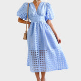 Julia – Vestido de Encaje con Mangas Acampanadas