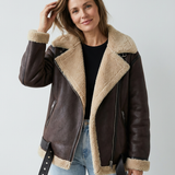 Aviara™ | Chaqueta Biker | Abrigo de Invierno Cálido y Lujoso