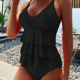 Lia - Traje de baño elegante con volantes sofisticados