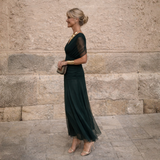 Abril | Vestido Maxi de Hombros Descubiertos