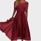 Gabhi – Vestido Midi Con Detalles De Encaje