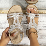 Maison – Sandalias ortopédicas con detalles de cristal