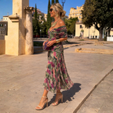 Abril | Vestido Maxi de Hombros Descubiertos