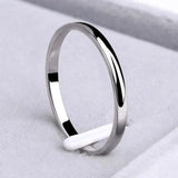Anillo Simple en Oro y Plata