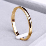 Anillo Simple en Oro y Plata