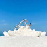 Anillo de plata "Ola del Mar"