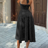 Vestido con Línea de Pliegues