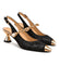 Cayetana: zapatos destalonados con perla, color negro, vista del par