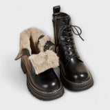 Lourdes - Botas de Cuero Cálidas Modernas y Duraderas