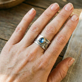 Anillo de Meditación Bohemio con Piedra Preciosa