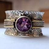 Anillo de Meditación de Cristal Bohemio