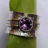 Anillo de Meditación de Cristal Bohemio