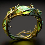 Anillo de Naturaleza Ópalo Verde