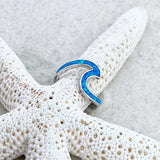 Anillo Mar en ópalo y plata