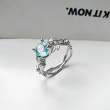 Anillo de Piedra de Luna en Plata Esterlina