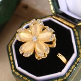Anillo con Margarita de Oro