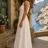 Hortensia | Vestido Maxi Bordado