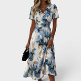 Ainara | Vestido Midi Floral Acuarela