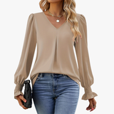 Mira - Blusa Elegante con Escote en V