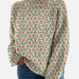 Elena – Jersey de Cuello Alto Artístico