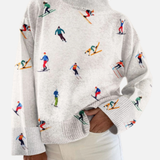 Lucía – Jersey de Cuello Alto Artístico