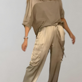 Alicia |  Conjunto de Lounge Cargo Suave como la Seda