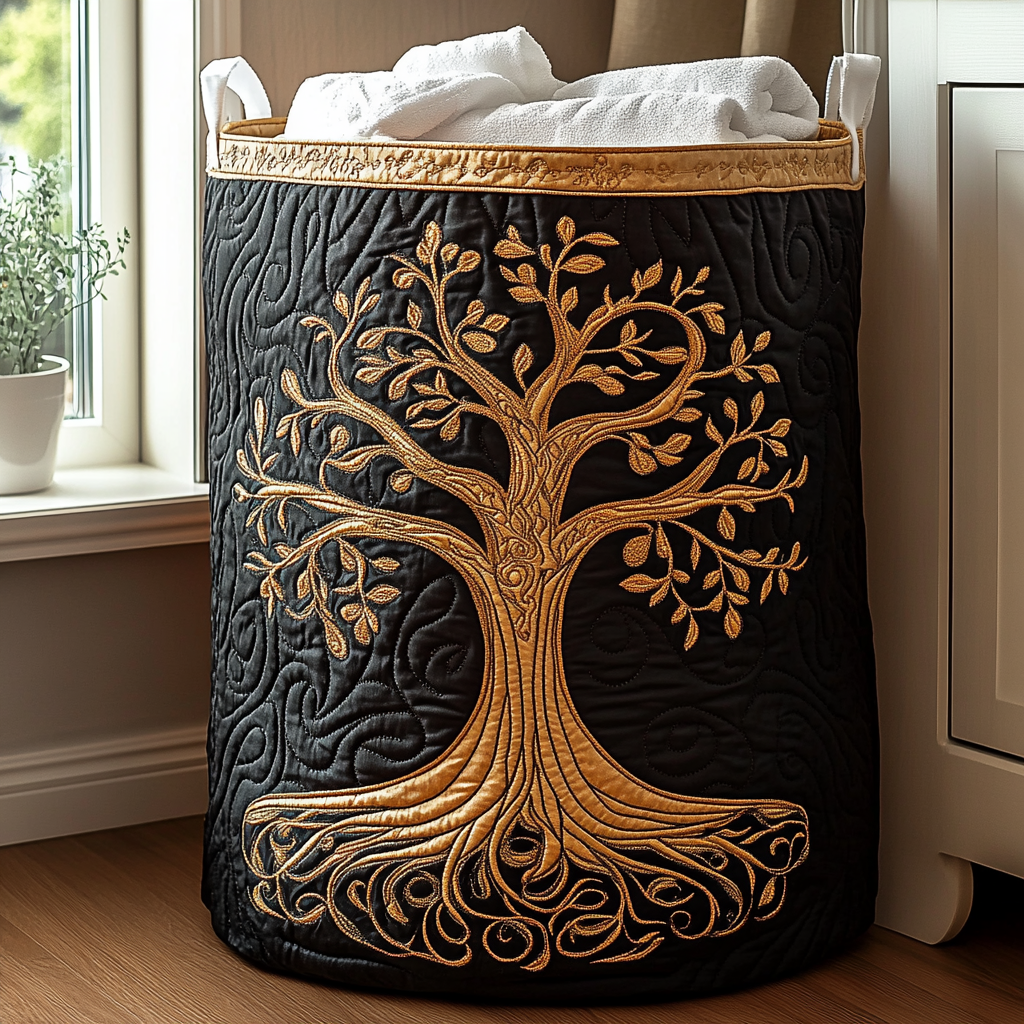 Árbol de la Vida - Cesta de Almacenaje Acolchada